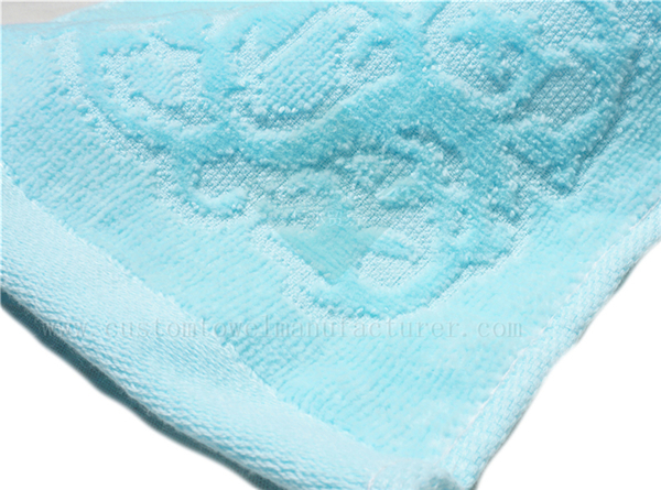 China Bulk Jacquard cotton face cloths